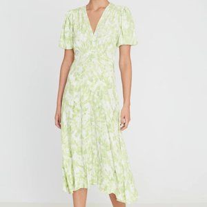 NWT Vittoria Midi Dress Roos Tie Dye - Lime, Faithfull the Brand